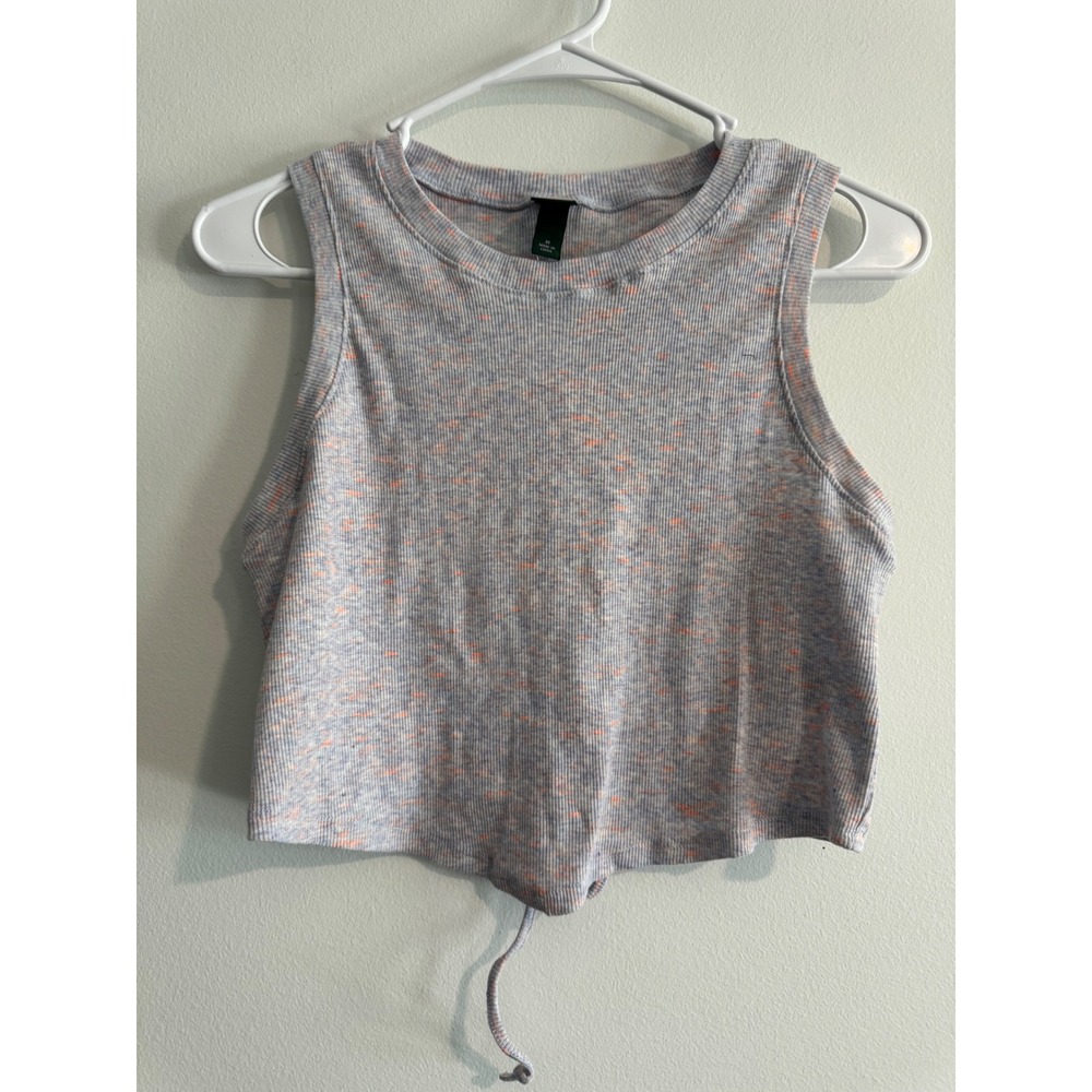 Wild Fable Purple Blue‎ Tank Top Crop Top Size M Medium Open Back festival boho